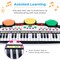 Best Choice Products 37-Key Kids Electronic Piano Keyboard w/ Multiple Sounds, Lights Microphone, Stool